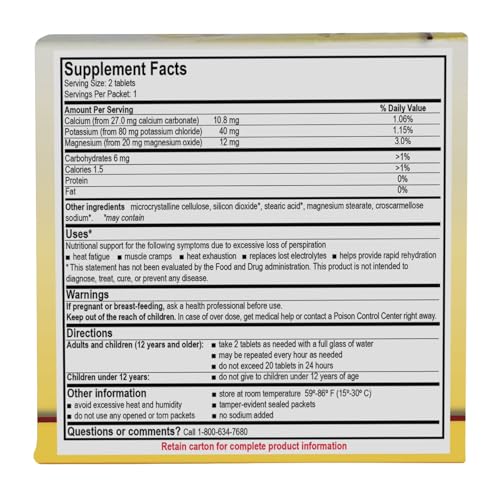 Close-up of Medi-Lyte microfilm-coated electrolyte tablets