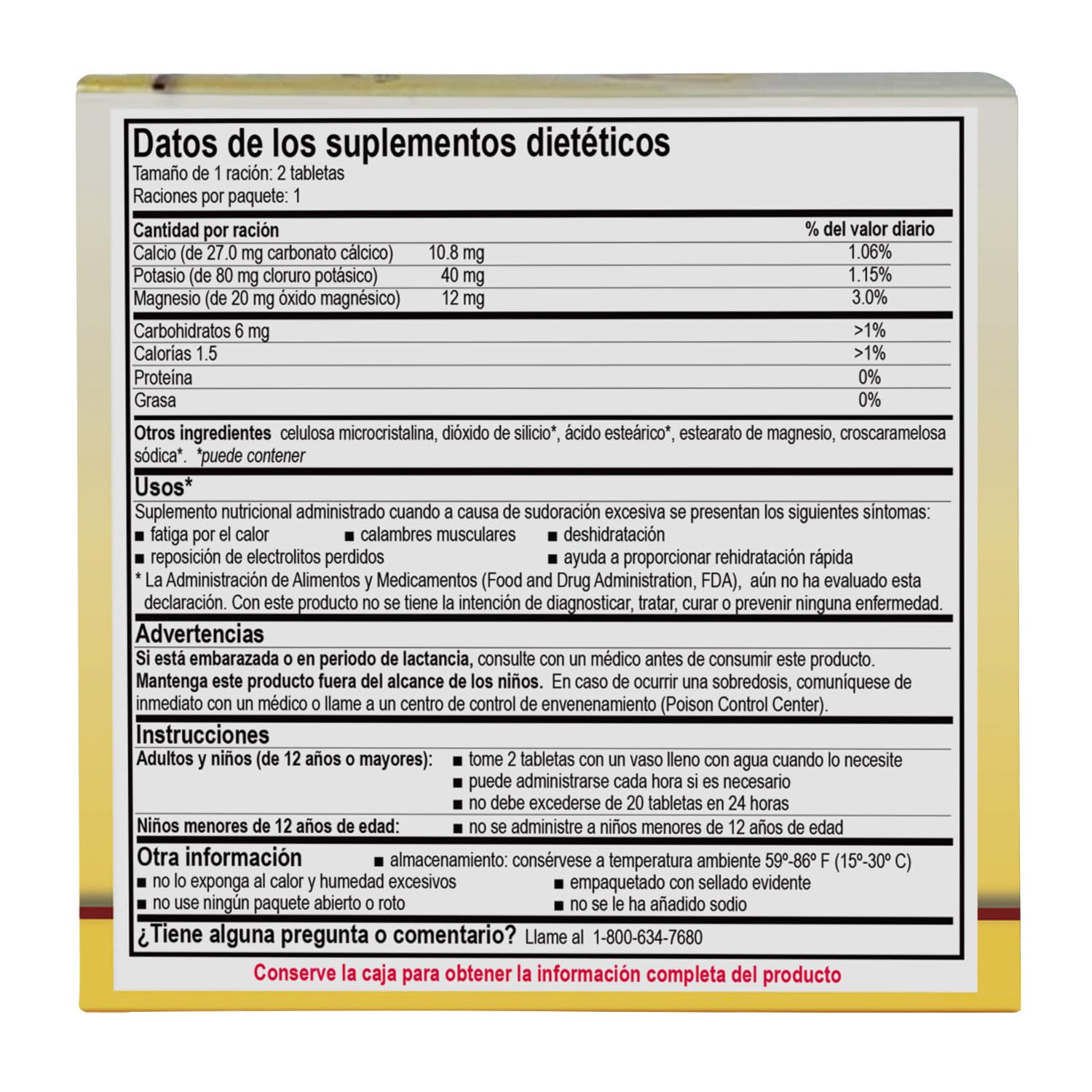Country of origin United States label on Medi-Lyte product