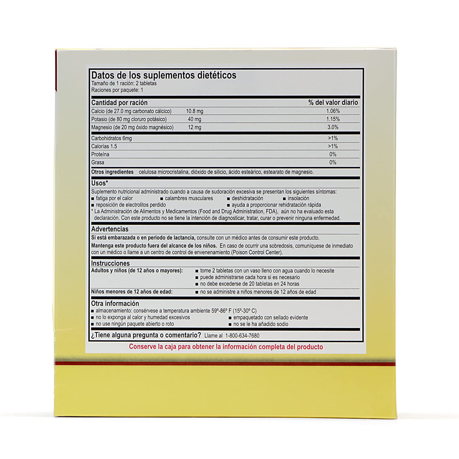Two tablets per packet in Medi-Lyte box