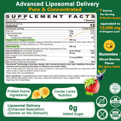 Organic Mediterranean oregano oil used in gummies