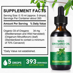 Wild oregano oil from the Mediterranean with carvacrol content