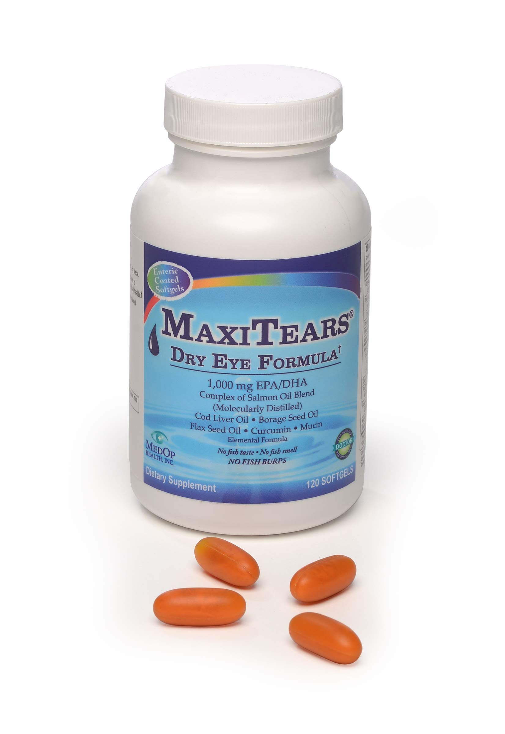 MedOp MaxiTears omega-3 to omega-6 balance for supporting tear health.