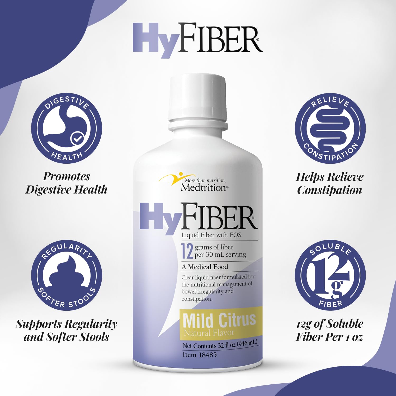 HyFiber liquid with mild citrus flavor