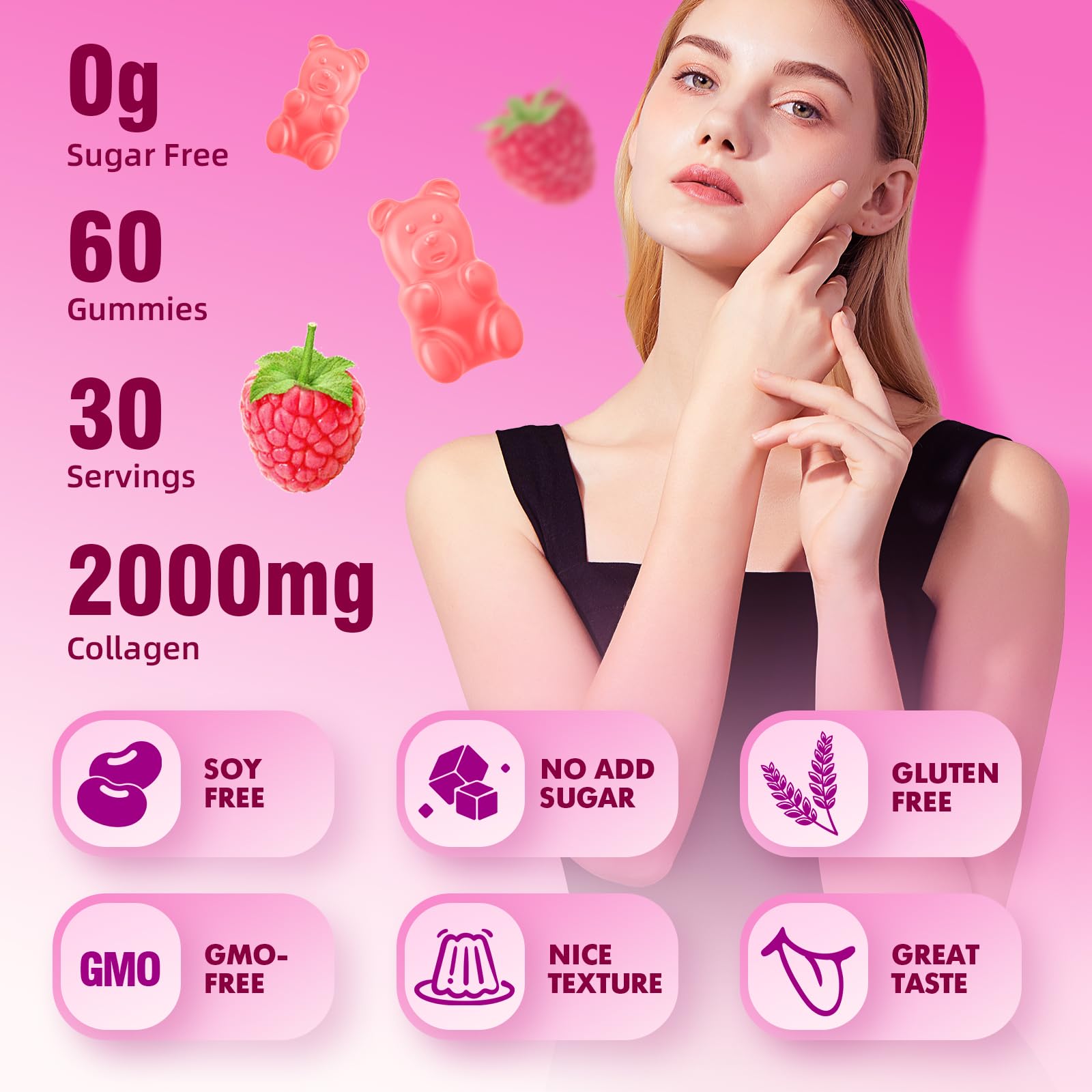 MEENCCD collagen gummies ingredients listing