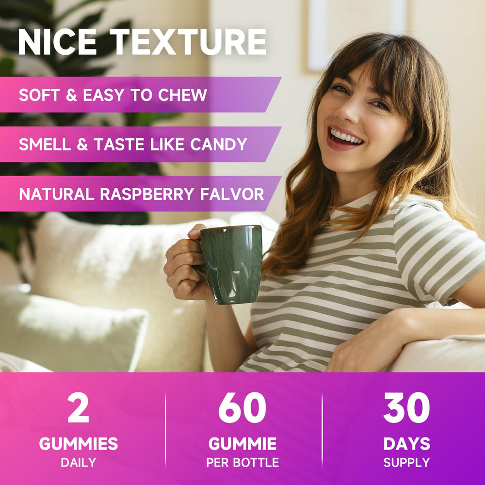 Packaging of GMP-certified, non-GMO L-Lysine gummies