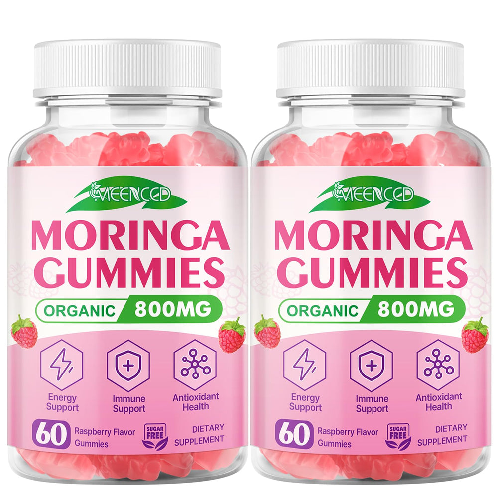 MEENCCD Moringa Gummies ready-to-eat raspberry snack on hand