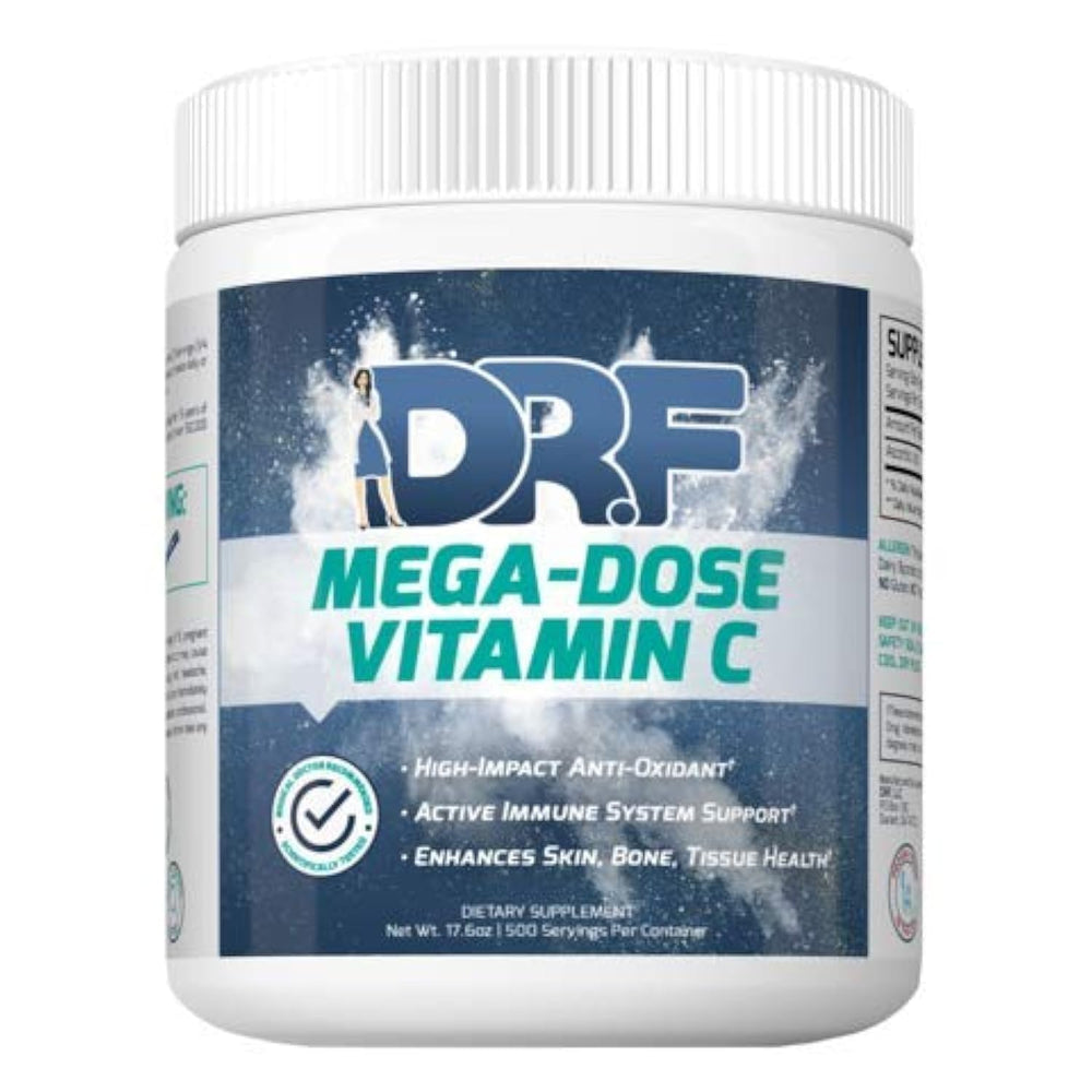 MEGA DOSE C vitamin C powder organic packaging