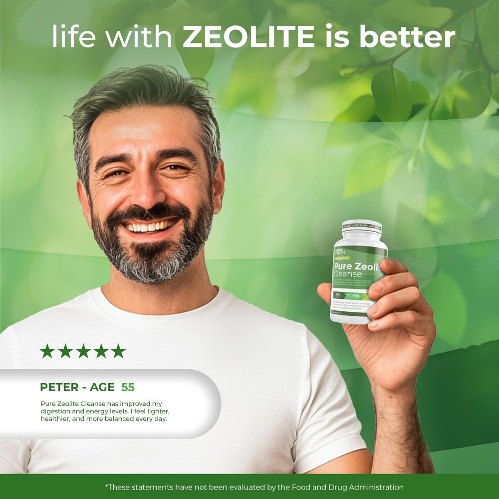 MEGA HEALTH Full body detox lifestyle shot suggesting energy and wellness