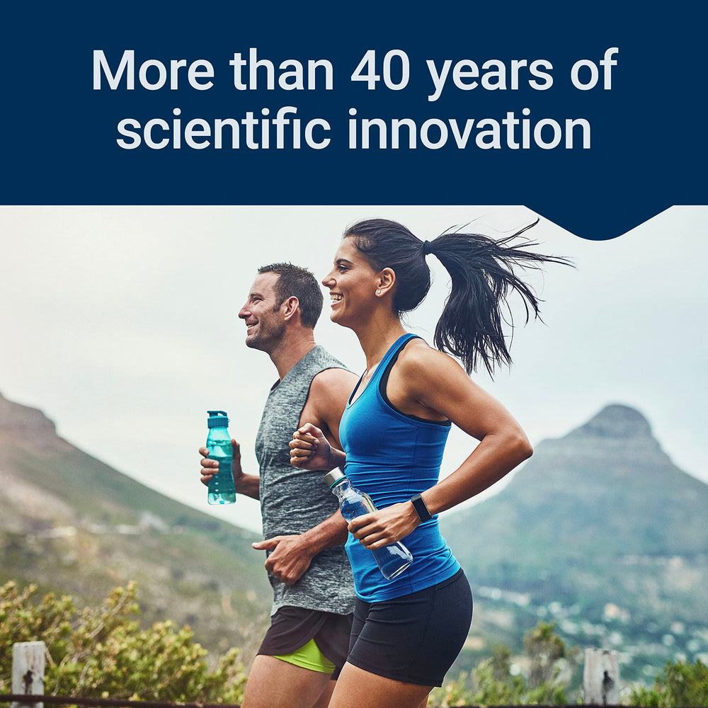 Healthy lifestyle concept image featuring an active adult man