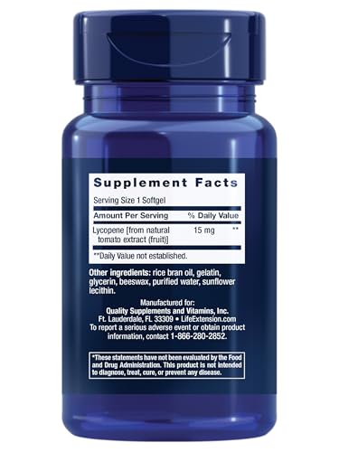 Close-up of Mega Lycopene label