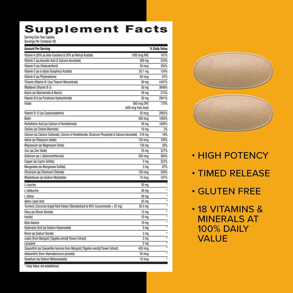 Key ingredients include vitamins, minerals, lycopene, and pumpkin seed