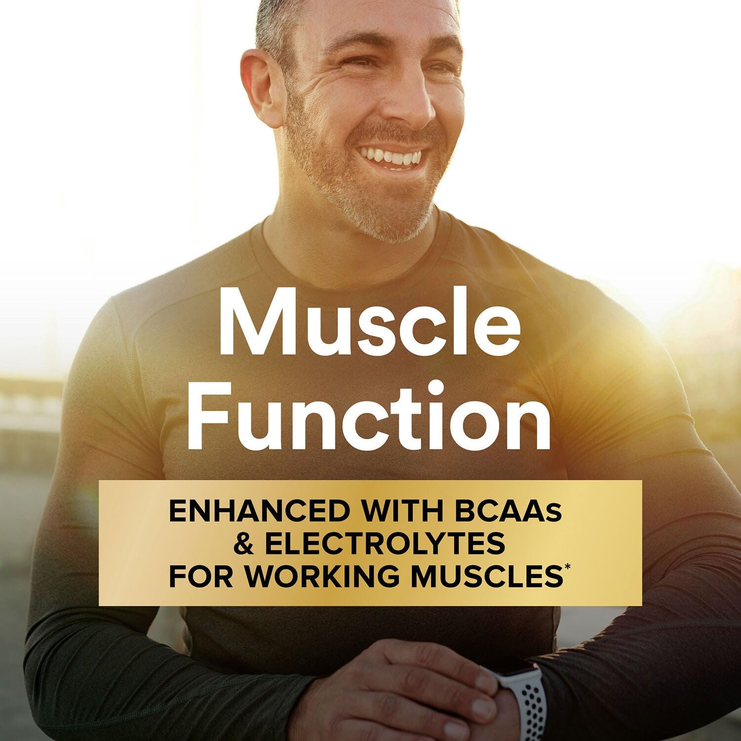 Nutrition Facts panel for Mega Men Sport Multivitamin Caplets