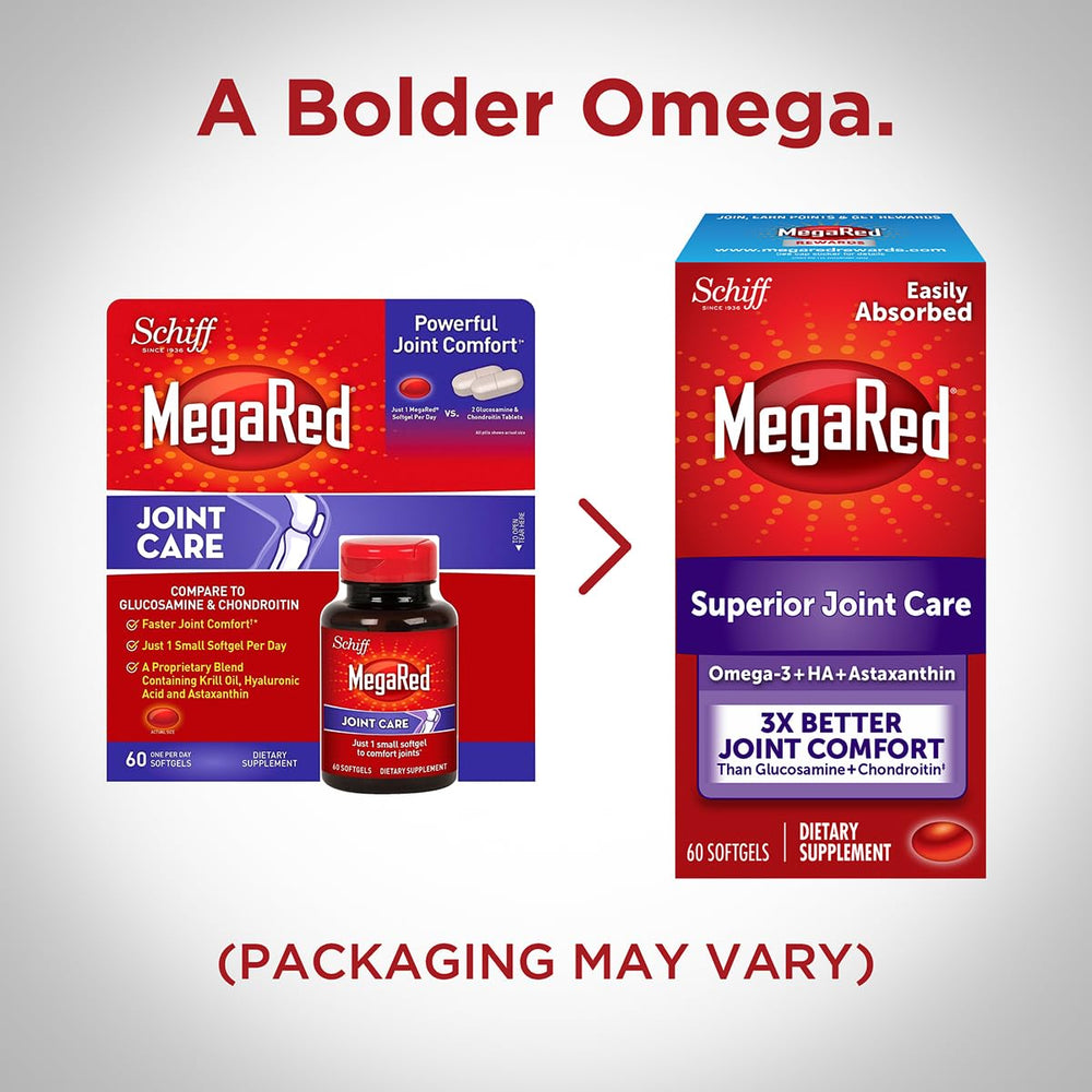 Two-pack MegaRed Krill Oil Joint Care packaging
