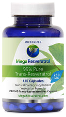 Hero image of Mega Resveratrol bottle with 120 capsules