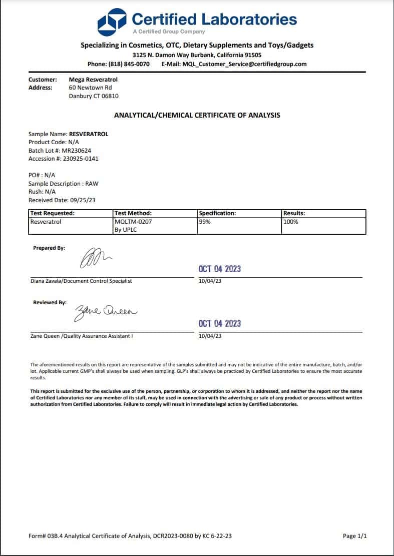 Micronized trans-resveratrol capsule detail