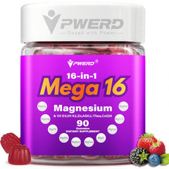 Mega16-in-1 Magnesium Glycinate Sleep Gummies bottle front