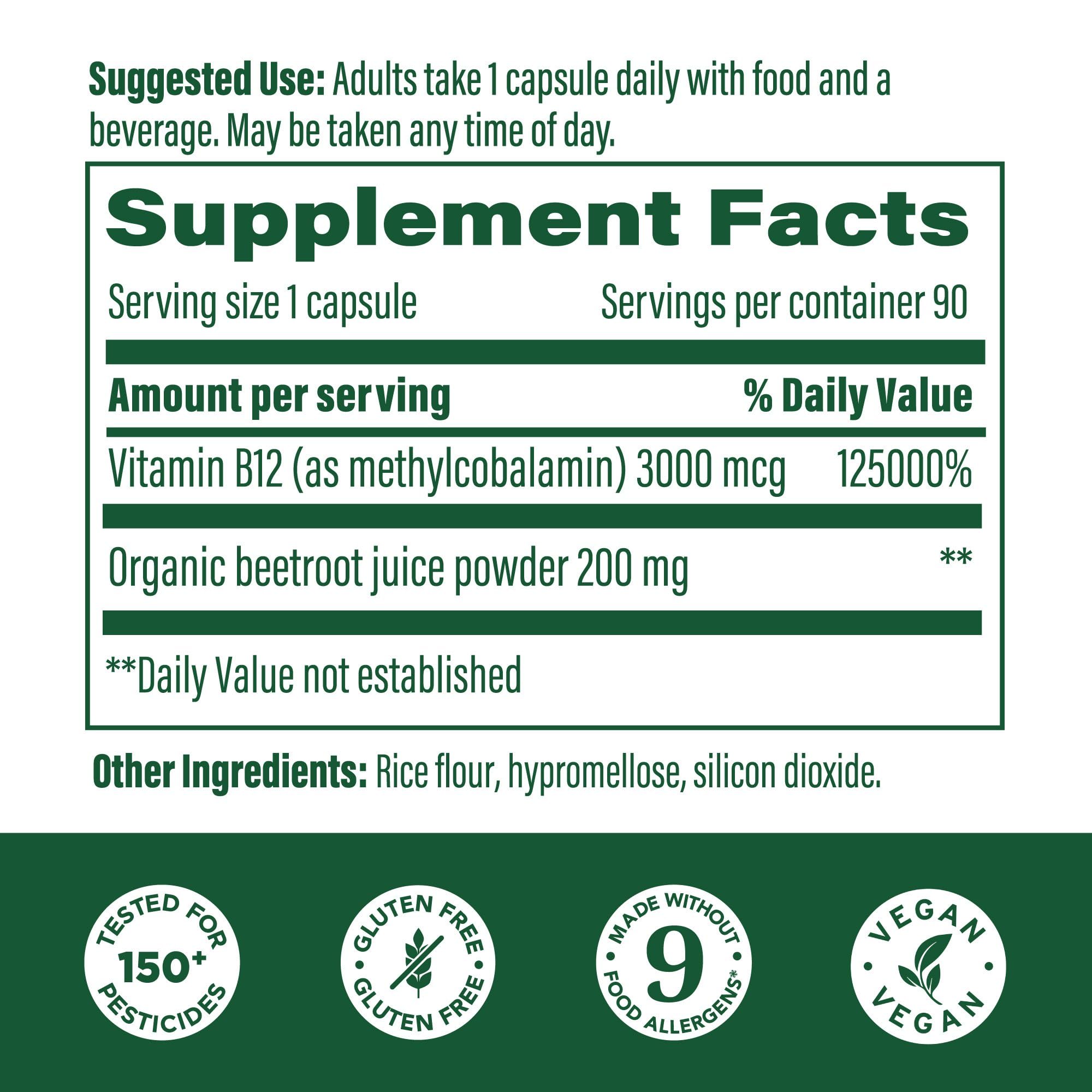 Close-up of methylcobalamin B12 capsule