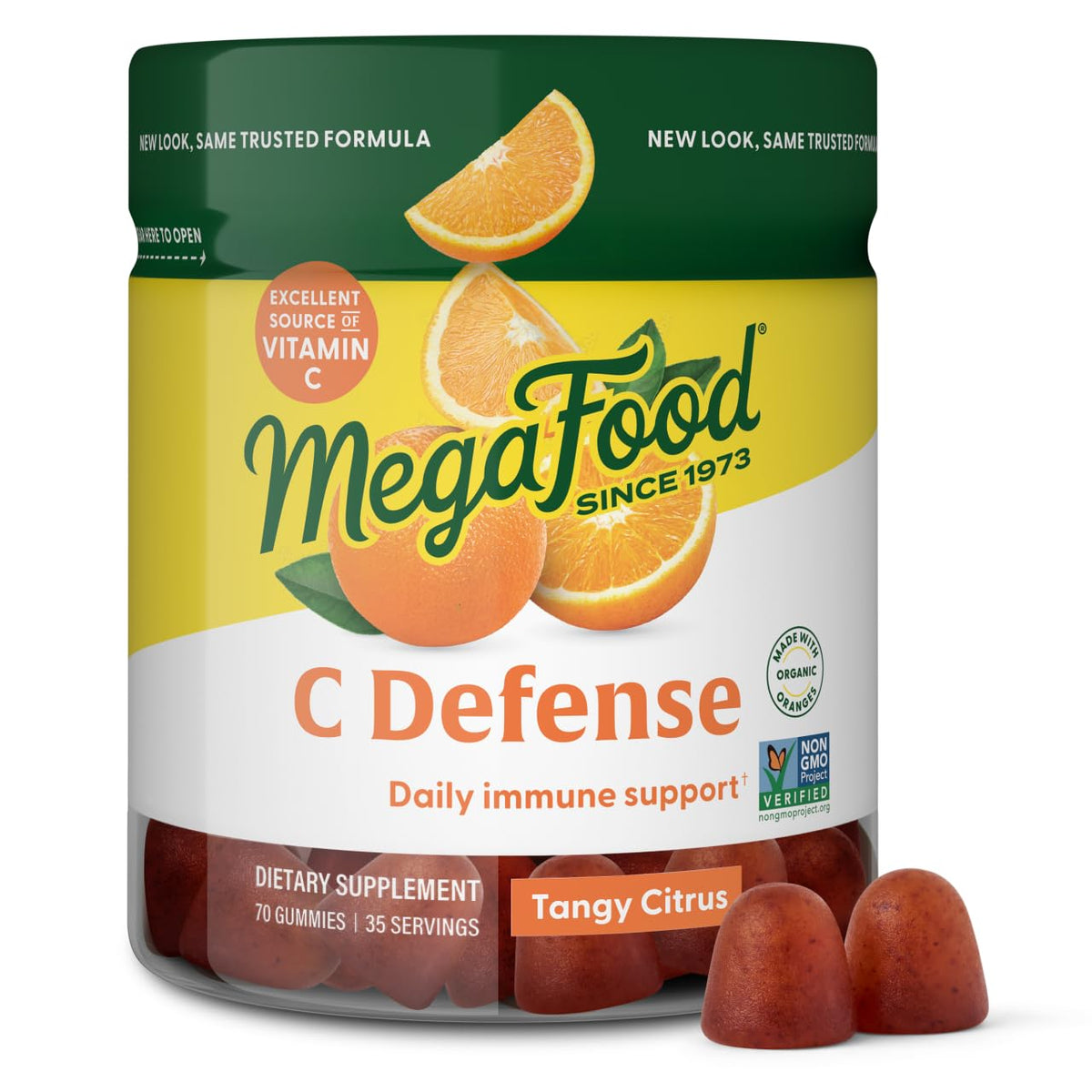 MegaFood C Defense Tangy Citrus gummies bottle