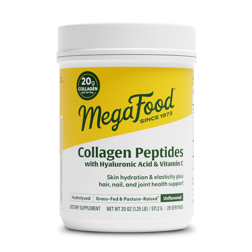 MegaFood Collagen Peptides bottle with 20oz label