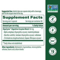 Digestive enzymes for men and women relief from gas and bloating