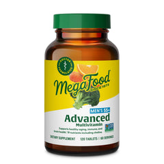 Front label of MegaFood Men's 55+ Advanced Multivitamin
