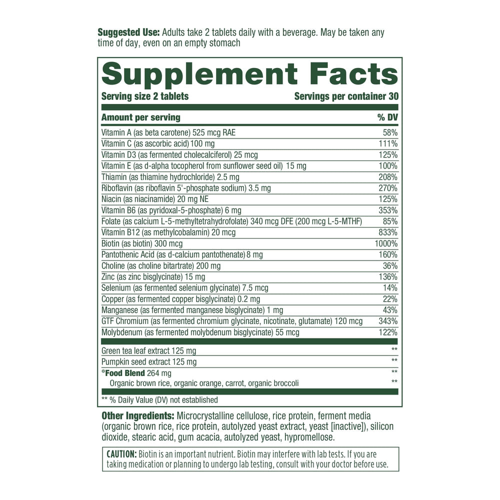 Gluten-free and allergen-free MegaFood 55+ multivitamin packaging