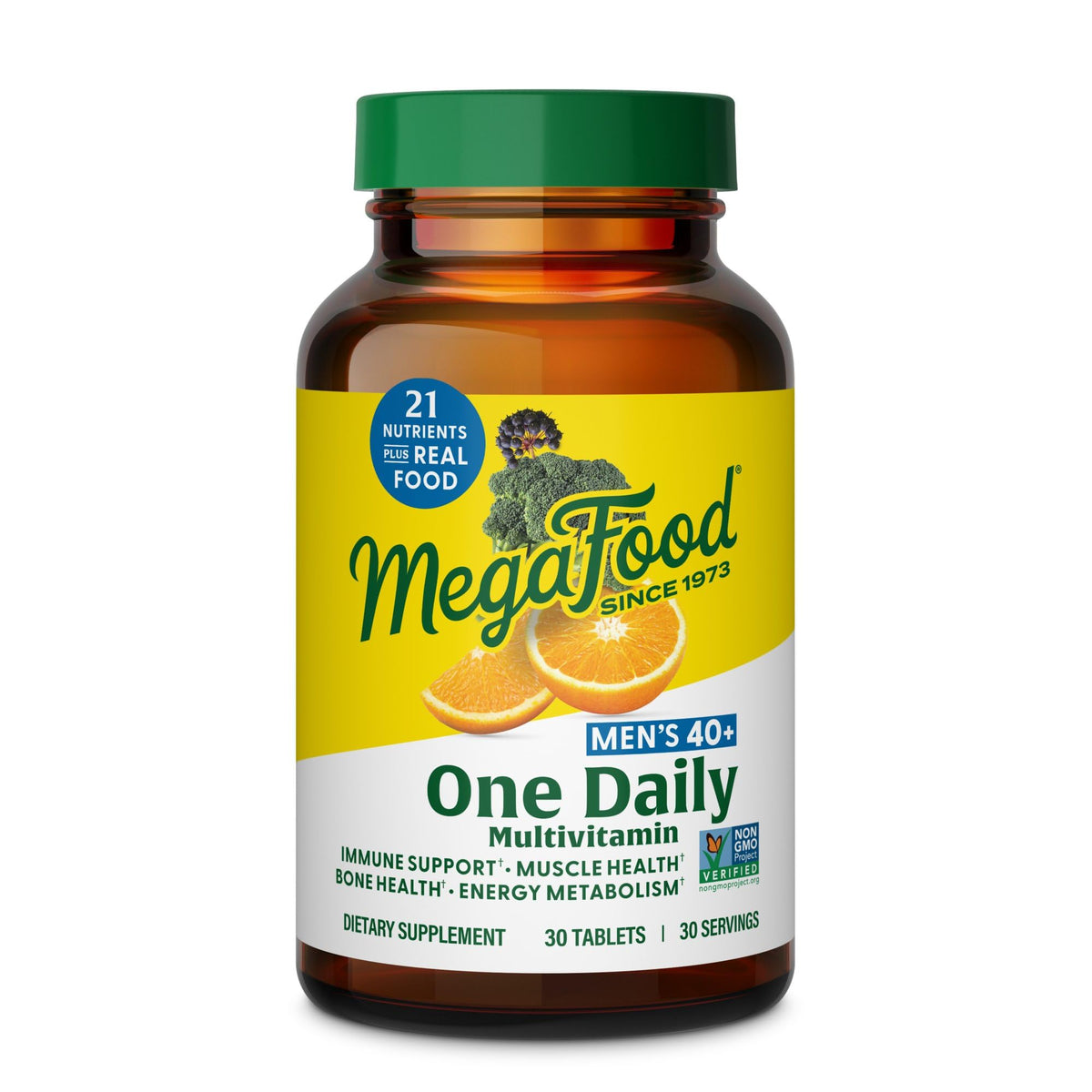 MegaFood Men's 40+ One Daily Multivitamin bottle