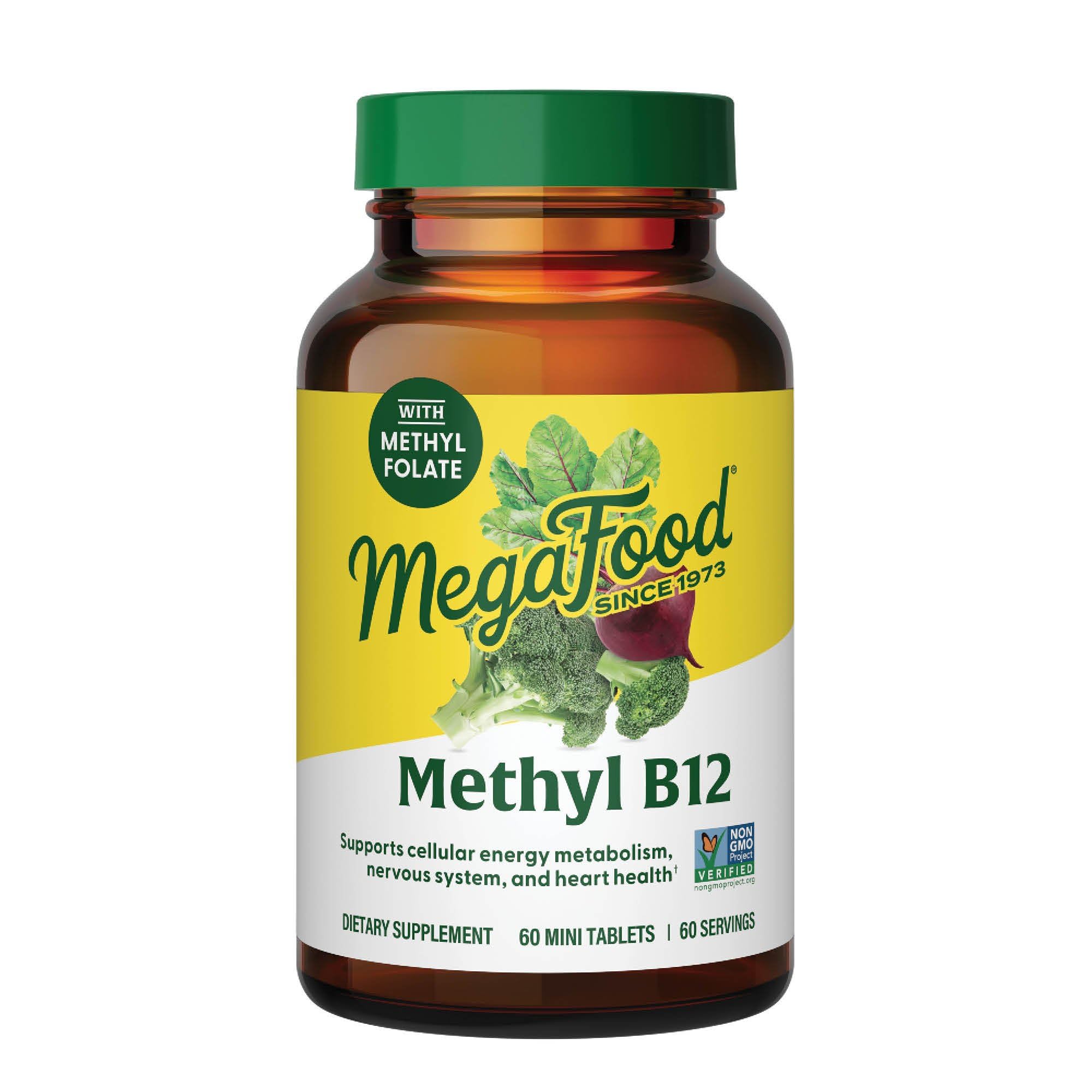 MegaFood Methyl B12 vegan 60 tablets bottle