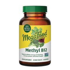 MegaFood Methyl B12 vegan 60 tablets bottle