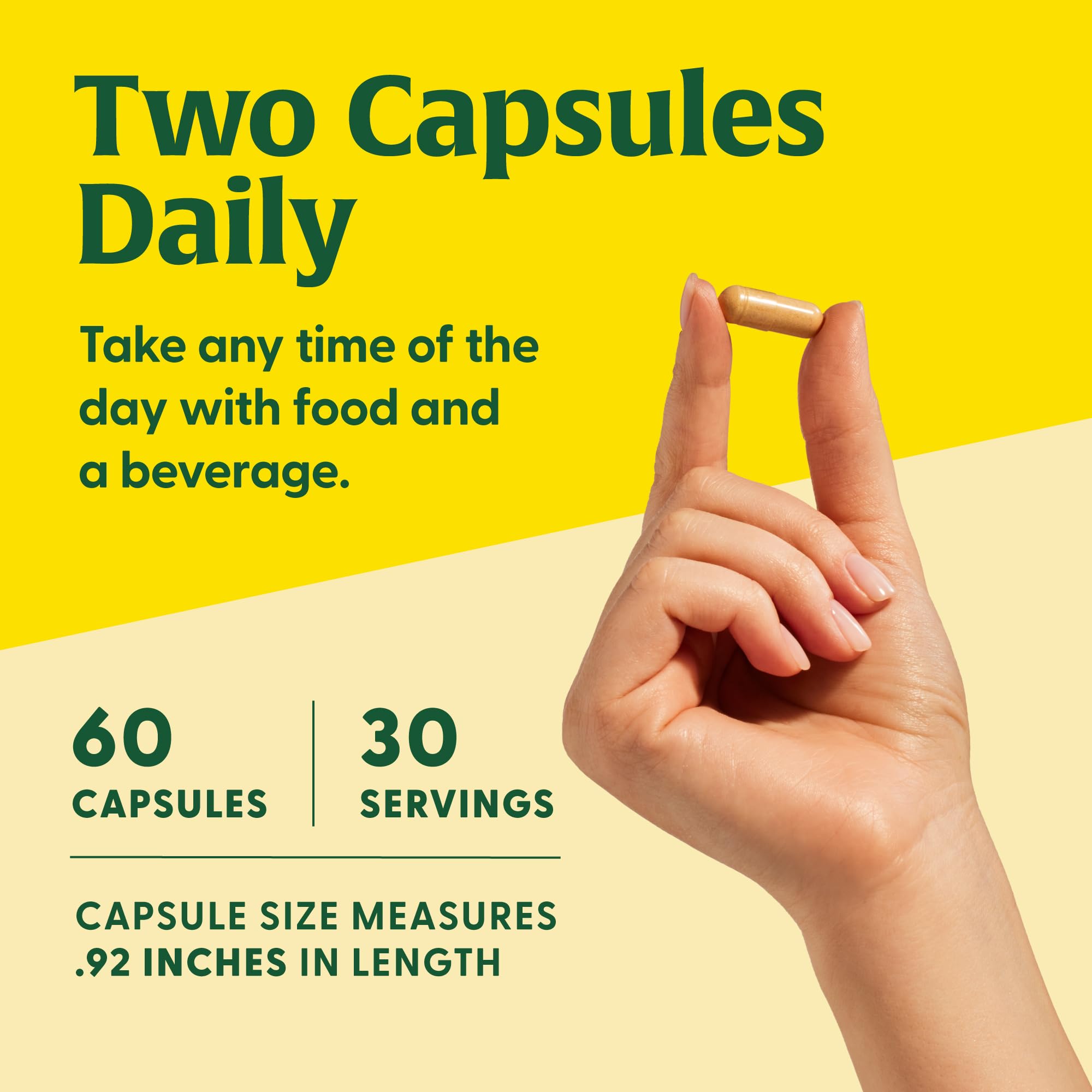 Bottle of MegaFood Mushroom Energy Support with 60 capsules