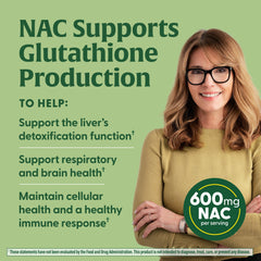 Liver detox support and lung function with NAC