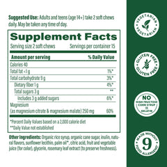 Two-pack outer box of MegaFood Relax + Calm Magnesium Strawberry Soft Chews