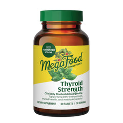 MegaFood Thyroid Strength bottle on a white background