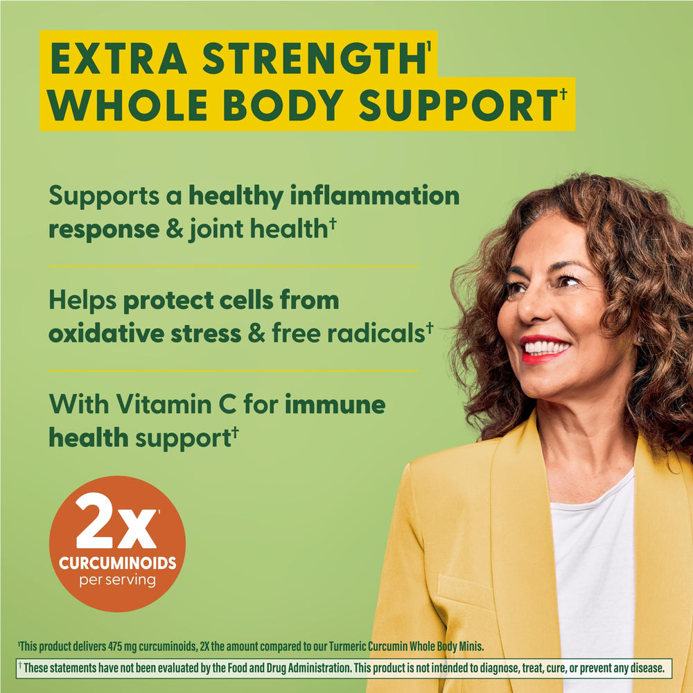 Vitamin C immune support label on MegaFood Turmeric Curcumin