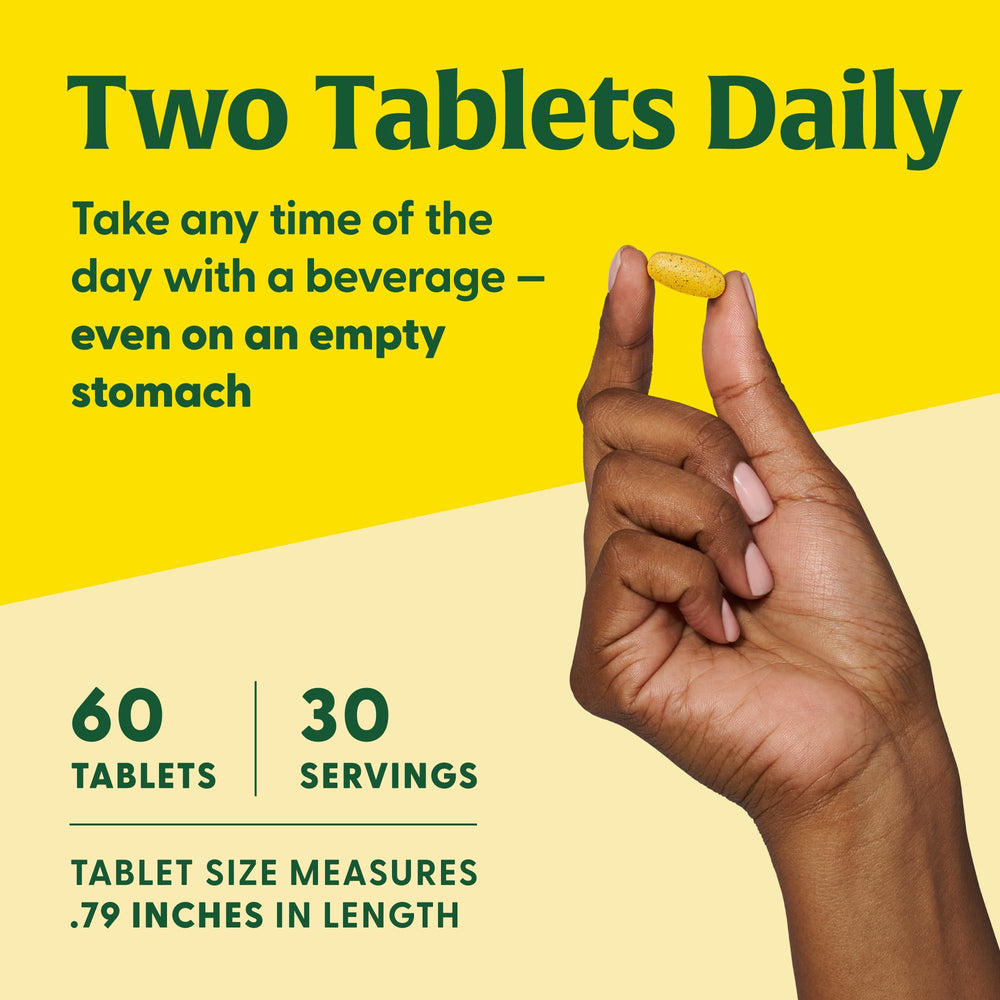 Nutritional facts panel and serving information