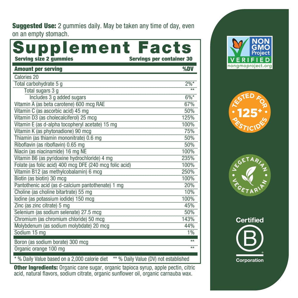 Close-up of orange-tinted gummies