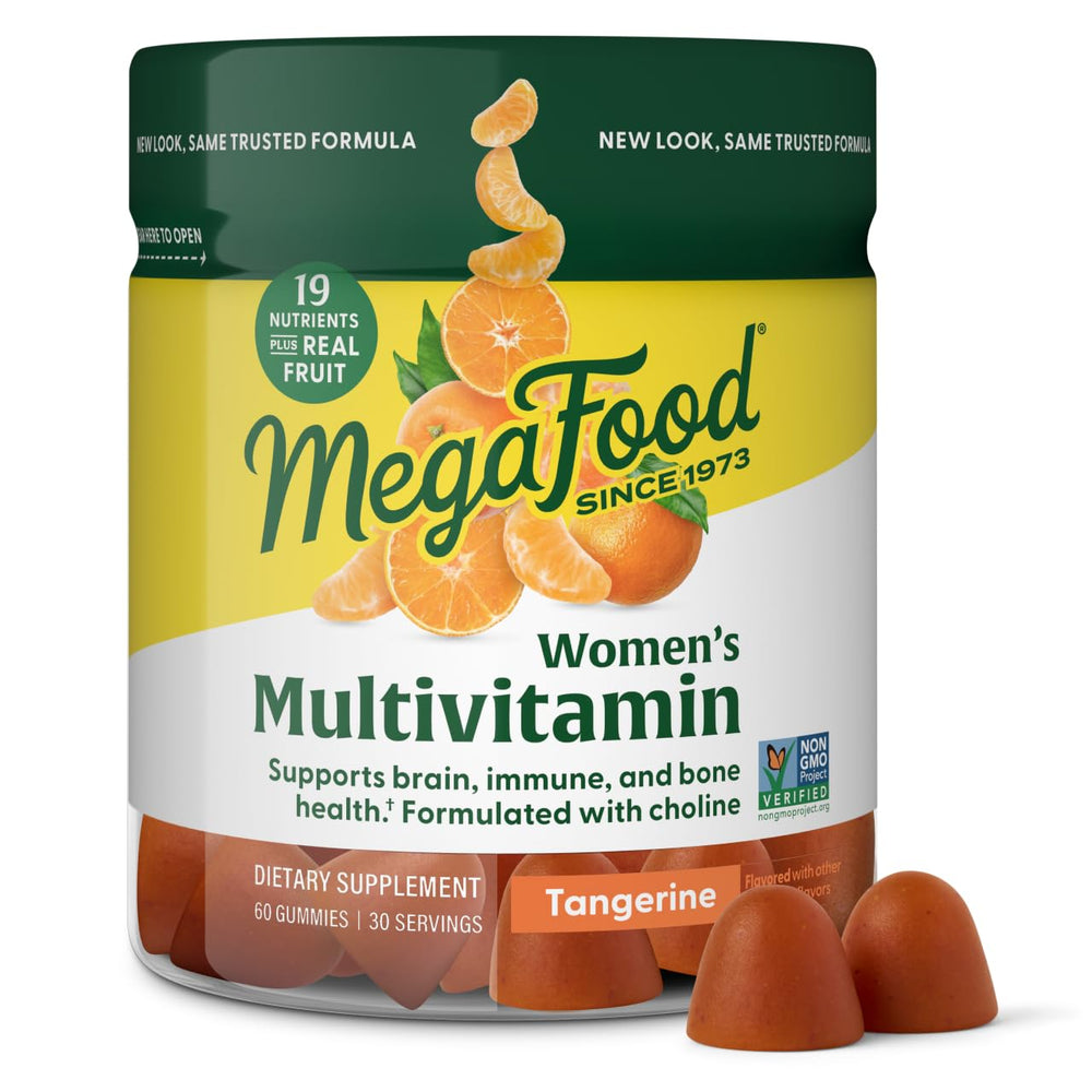MegaFood Women's Multi Tangerine gummies bottle