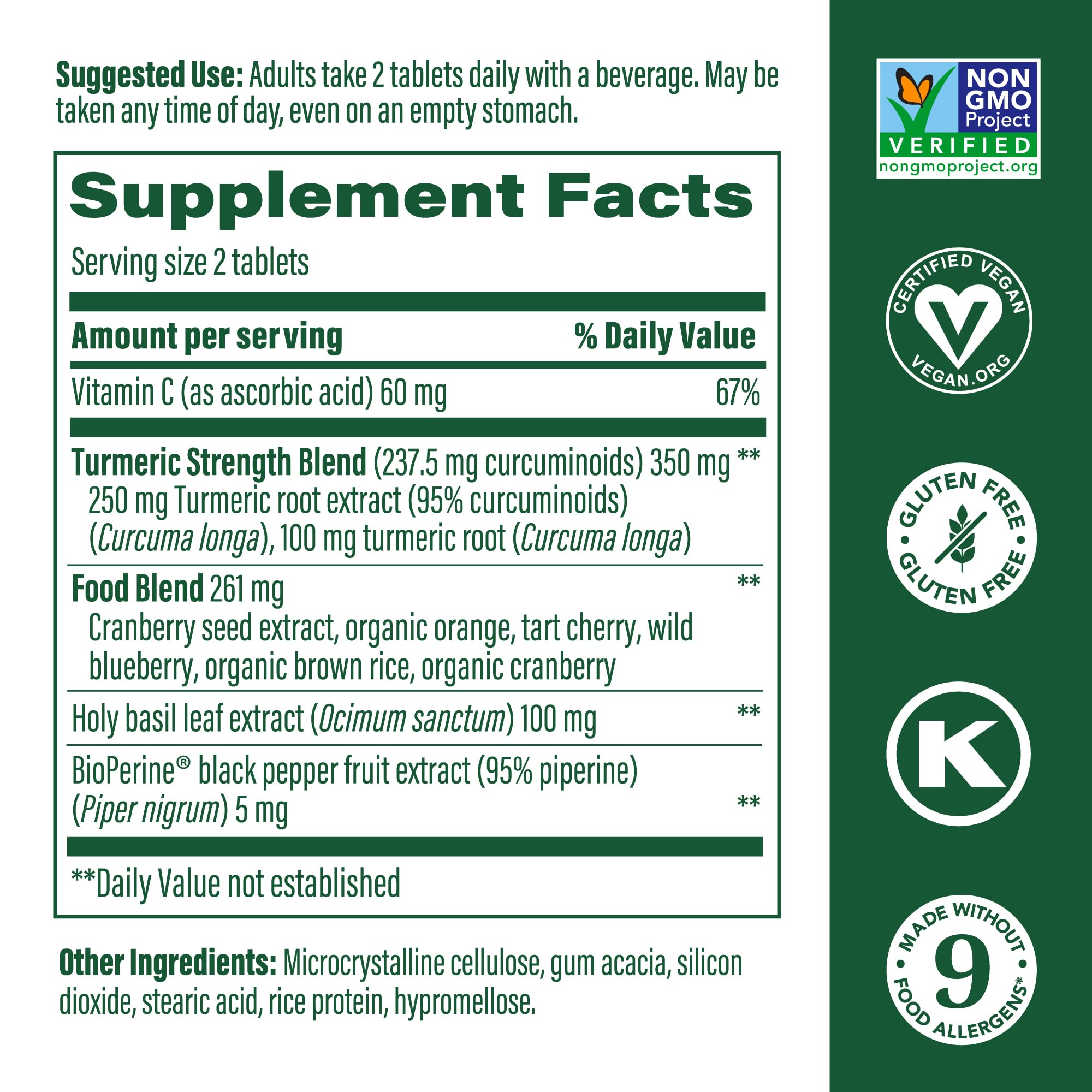 Close-up of BioPerine and Vitamin C for enhanced absorption