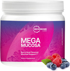 MegaMucosa Berry Acai 5.5 oz tub with scoop