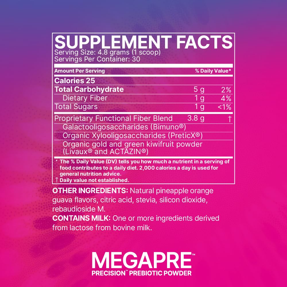 MegaPre powder dosage scoop for serving