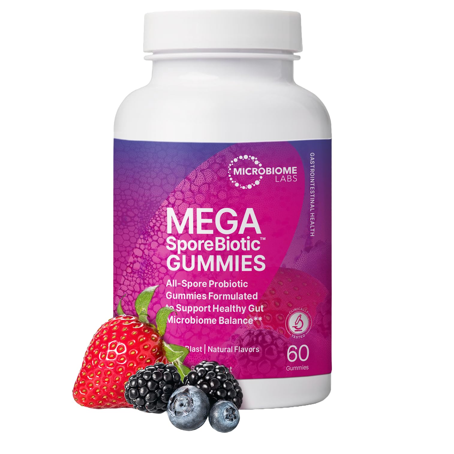 MegaSporeBiotic Gummies berry flavor hero image