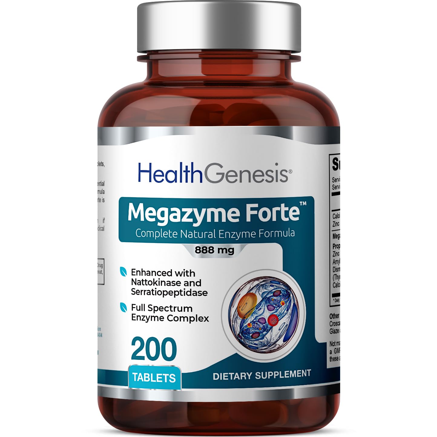 Megazyme Forte 200 tablets bottle image