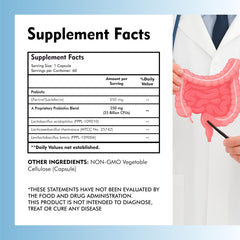 Close-up of probiotic capsules from MEIBOTAN supplement