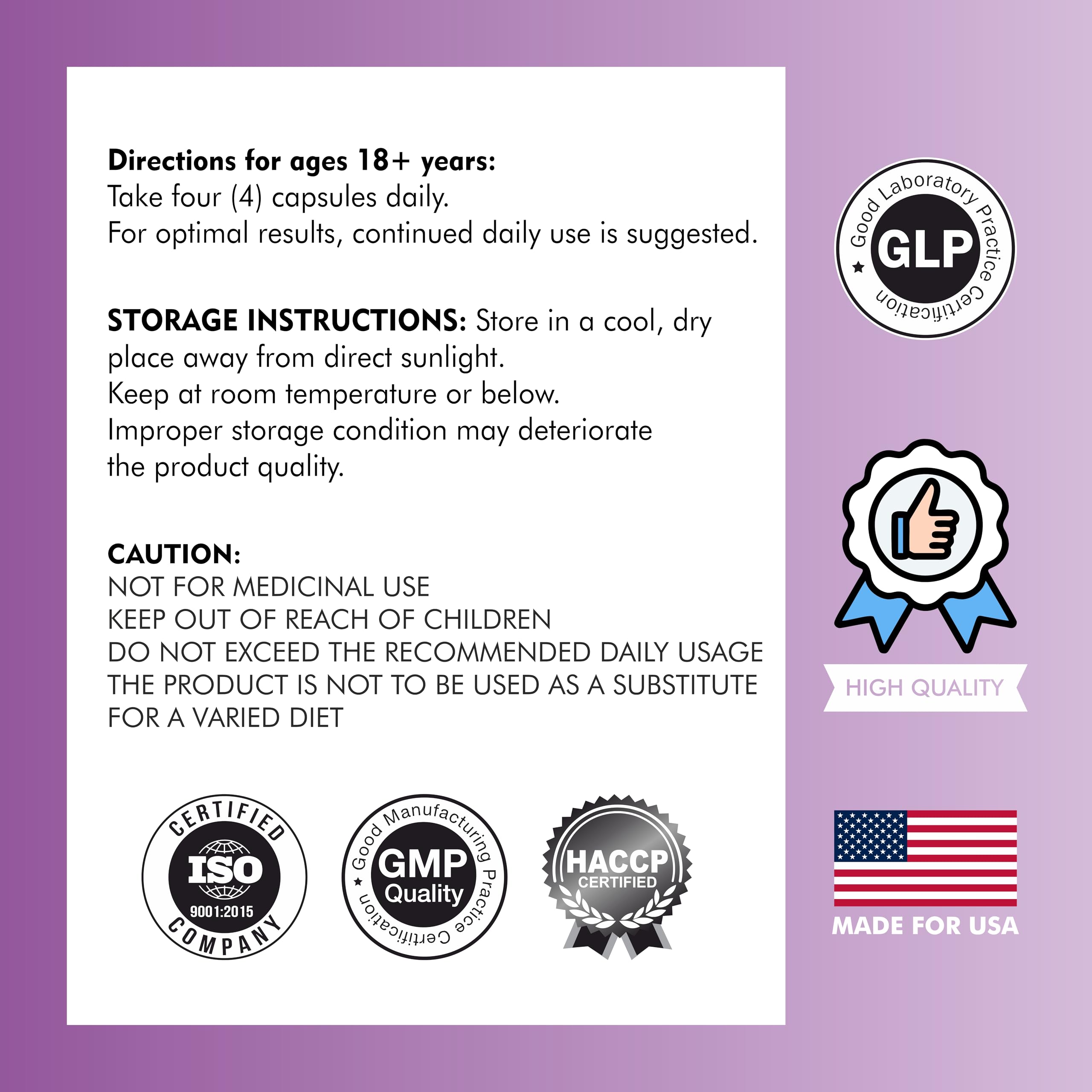 Support for regular periods and female fertility