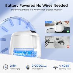 USB charging indicator and cordless operation