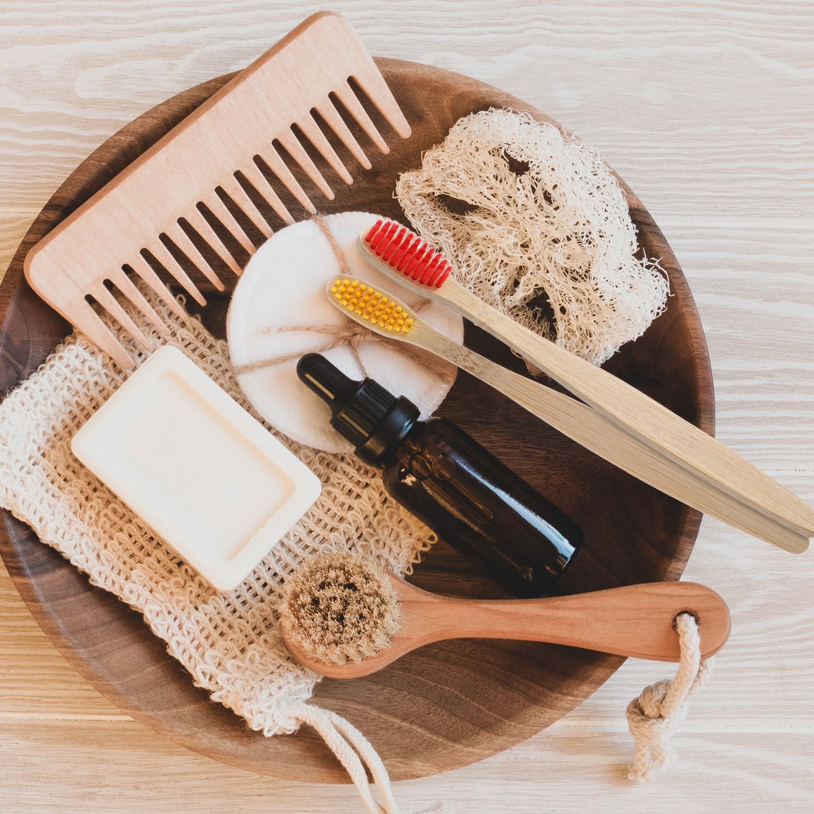 Bulk Mekueeex bamboo toothbrushes for travel and daily use