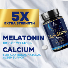 Sugar-free vegan melatonin packaging and bottle