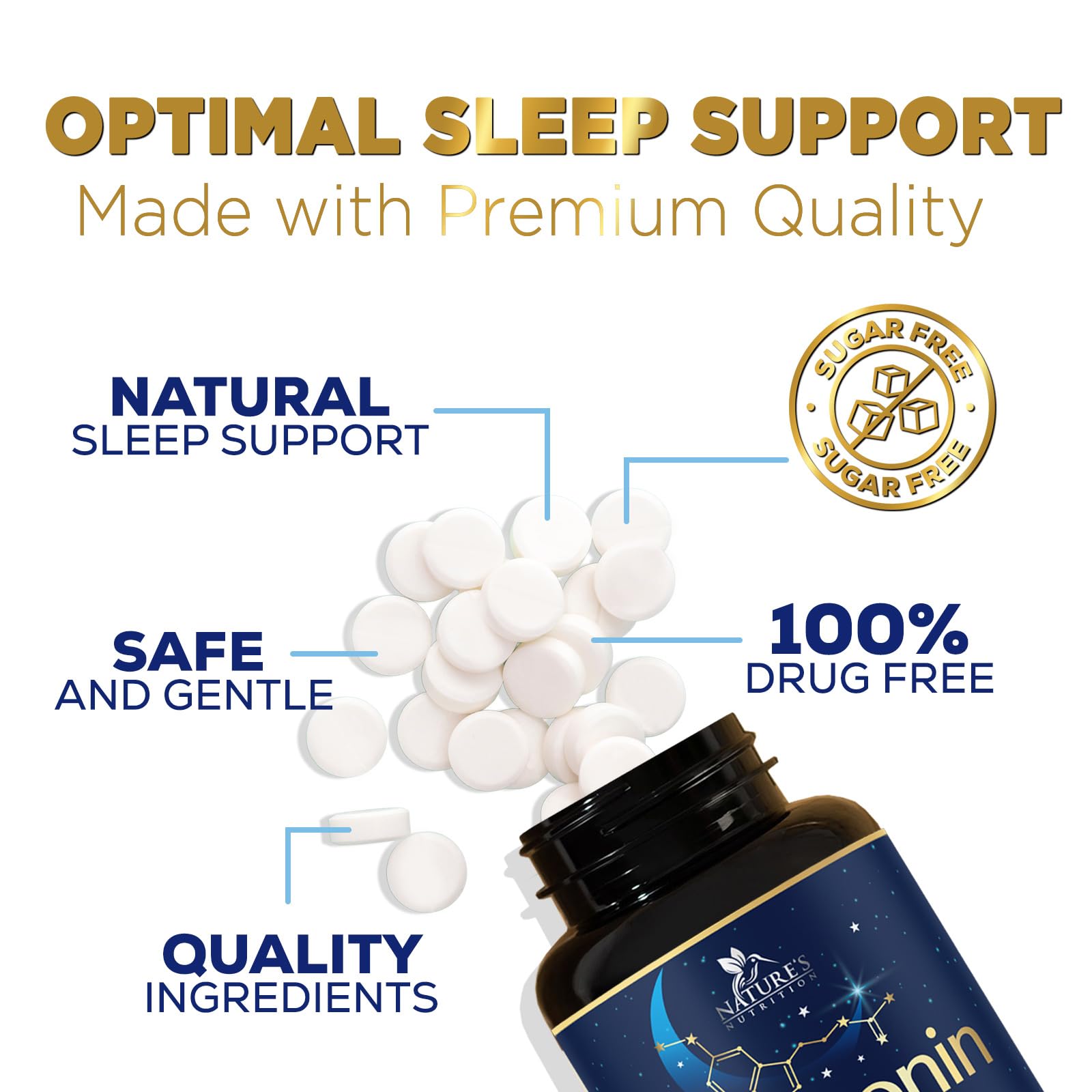 Product box and bottle showing vegan non-GMO claim