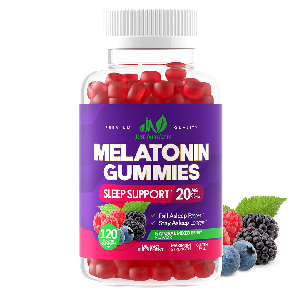 Front view of Melatonin 10mg Gummies for Adults bottle - 120 count