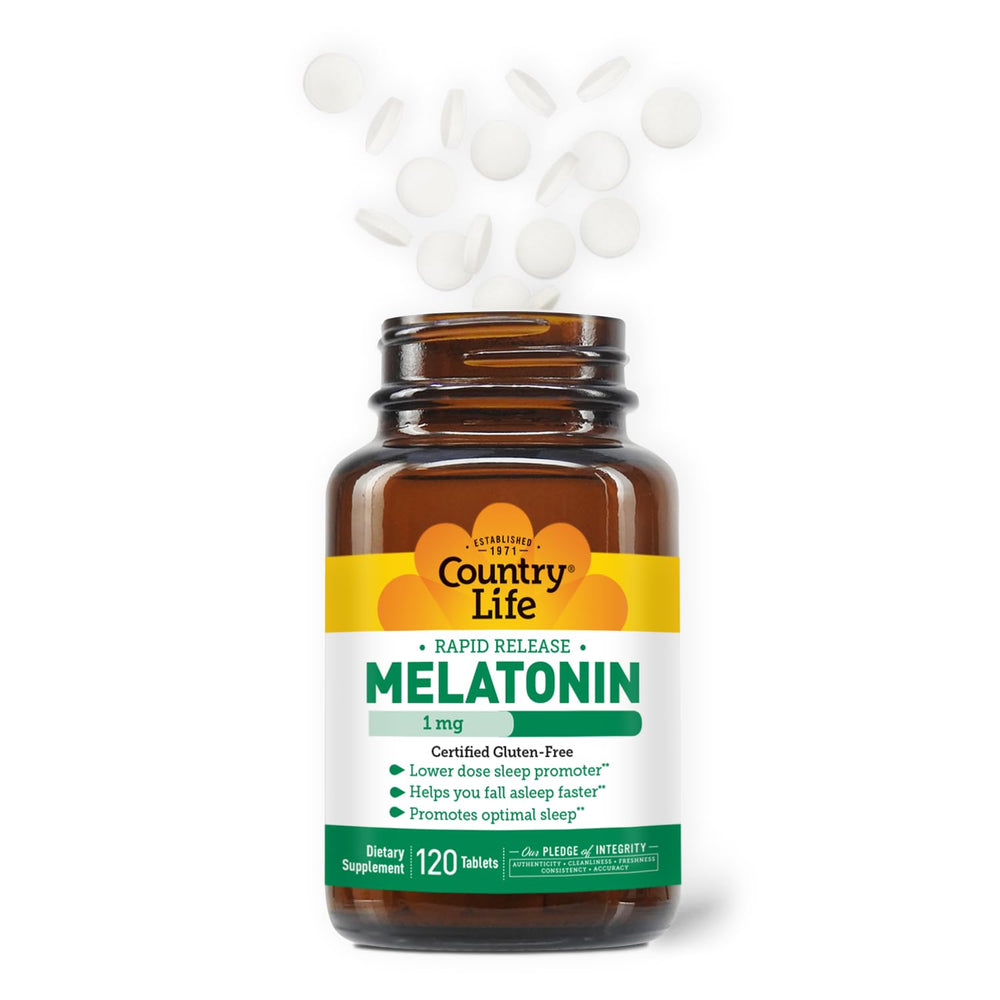 Melatonin 1mg rapid-release tablets dissolving quickly